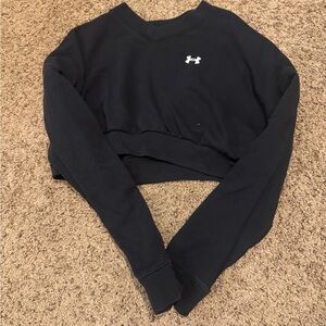 Under Armour Women's Black Cropped Hoodie